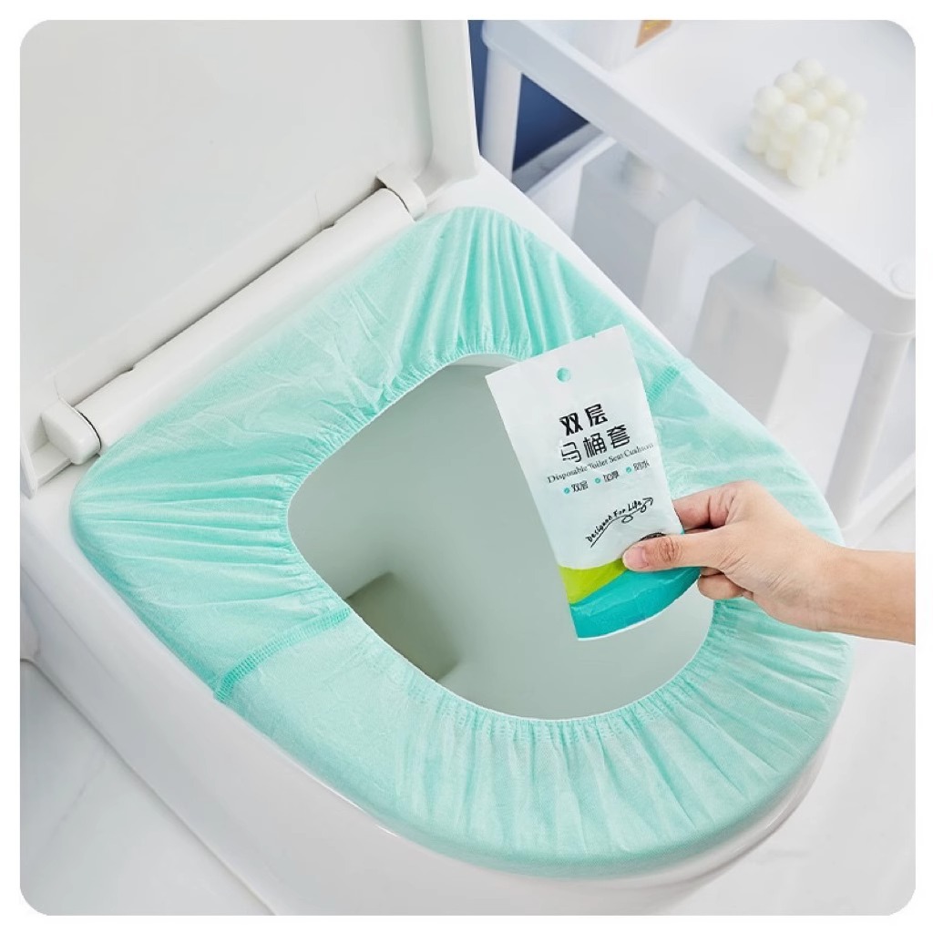 Green Disposable Toilet Seat Covers