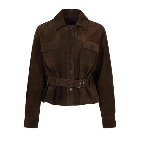 Women's genuine leather coat - New Arrival Original Suede Leather Coat Turn-down Collar B | OurHomly