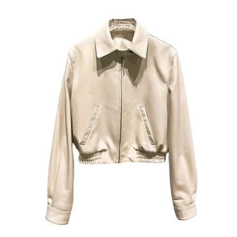 Women's genuine leather coat - High Quality Preppy Look Genuine Leather Coat Fashion Long | OurHomly