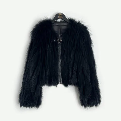 Women's genuine leather coat - New Arrival Women Real Fur Coat Luxury O-neck Long Sleeve | OurHomly
