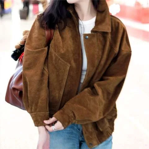 Women's genuine leather coat - Factory Wholesale New Clothes Women's Leather Jacket Coat | OurHomly