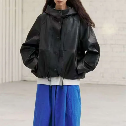 Women's genuine leather coat - Women's New Autumn and Winter Genuine Leather Sheepskin Ca | OurHomly