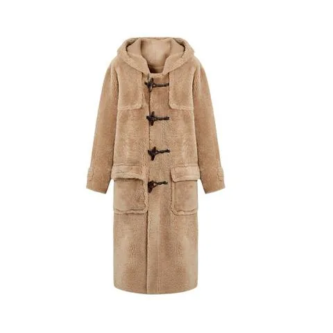 Women's genuine leather coat - Newest Products Women's Hooded Long Fur Coat Luxury Full L | OurHomly