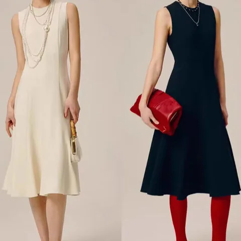 Women's genuine leather dress - Latest Dresses for Women 2025 Triacetate Dress High Waist | OurHomly
