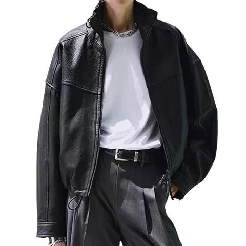 Women's genuine leather jacket - Women's Vintage Genuine Leather Jacket Blistered Sheepskin | OurHomly
