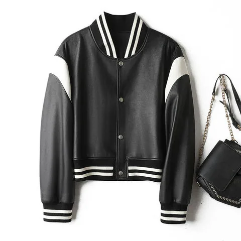 Women's genuine leather jacket - Wholesale Custom Bike Jacket Fashion Ladies Long Sleeves C | OurHomly