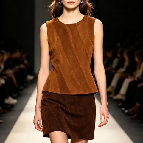 Women's genuine leather outerwear - HN3343-7 2026 Summer Irregular Spliced Bodycon Mini Women' | OurHomly