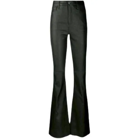 Women's genuine leather pants - New Type the Retro Style Genuine Leather Sheepskin Length | OurHomly