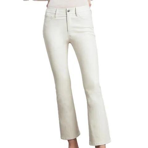 Women's genuine leather pants - Wholesale Fashion White Elegant Pocket Flare Wide Leg Shee | OurHomly