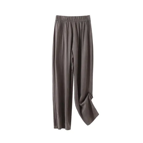 Women's genuine leather pants - Chinese Style Women's Long Pants Elastic Waist Loose Leisu | OurHomly