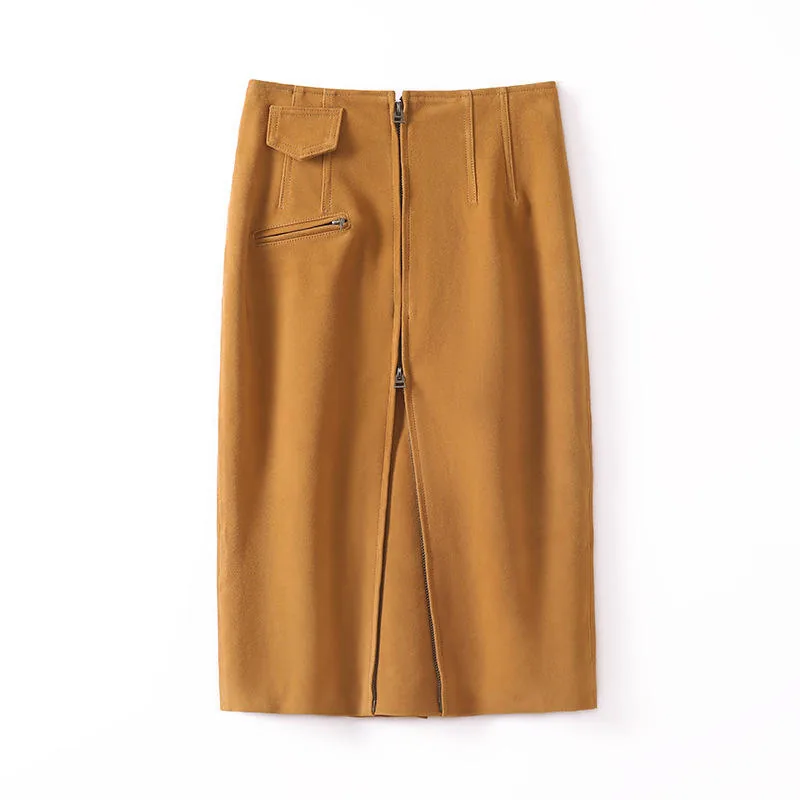 Women's genuine leather skirt - Hot Sell Product Genuine Leather Suede Skirt Street Style | OurHomly