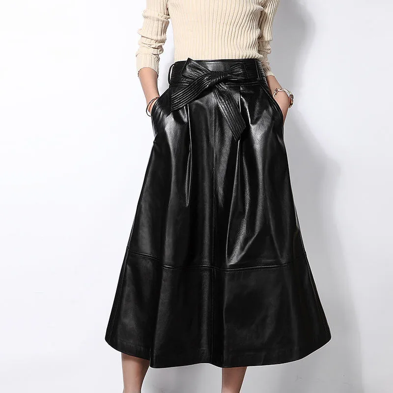 Women's genuine leather skirt - Wholesale Factory Price Genuine Sheepskin Material Solid C | OurHomly