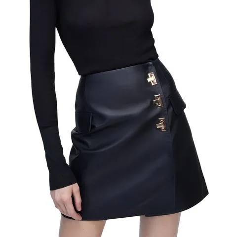Women's genuine leather skirt - New Popular Wholesale Spring Autumn Stylish a Line High Wa | OurHomly
