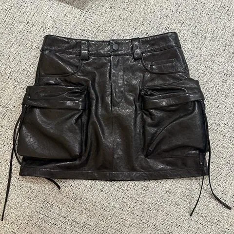 Women's genuine leather skirt - Hot Fashion 2026 for Women Genuine Leather Summer Skirt Ca | OurHomly
