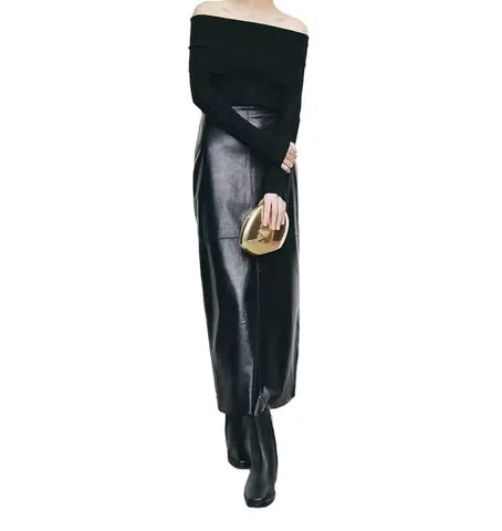 Women's genuine leather skirt - Wholesale Fashion Genuine Sheepskin Leather Skirt Mature W | OurHomly