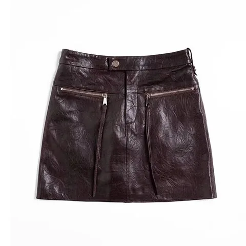Women's genuine leather skirt - Beautiful Short Skirt Genuine Vegetable Tanned Sheepskin S | OurHomly