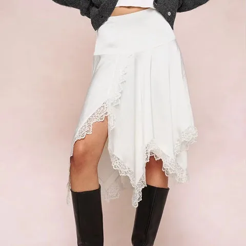 Women's genuine leather skirt - Trend Products 2025 Ruffled Triacetate Skirt French Style | OurHomly