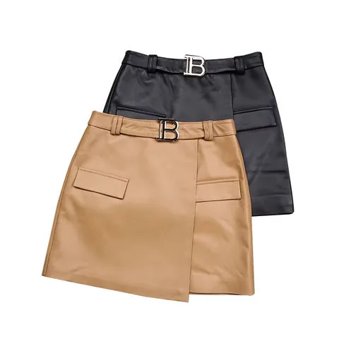Women's genuine leather skirt - High Quality Casual Mini Skirt Low Waist Real Sheepskin As | OurHomly
