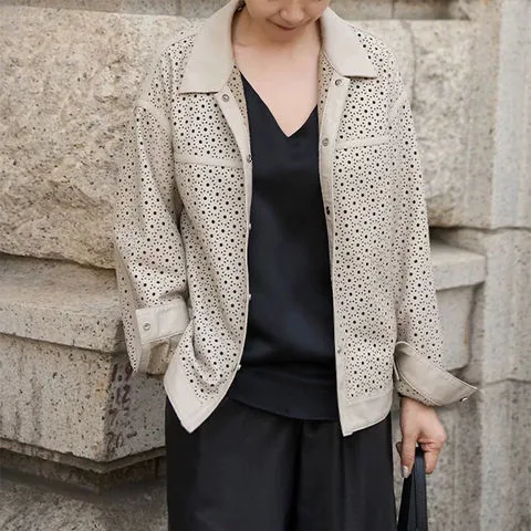 Women's genuine leather top - Autumn New Genuine Leather Clothing Retro Heavy Industry P | OurHomly